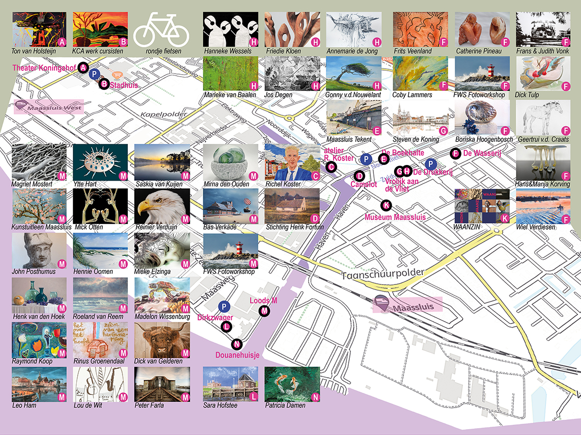 Folder Kunstroute Maassluis binnen